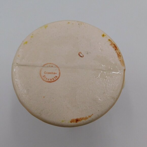 Czecho Slovakia Hand Painted Pottery Tea Set Floral Design Teapot Sugar Creamer - Picture 9 of 12